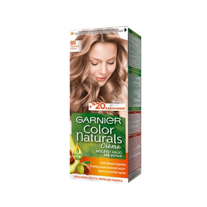کیت رنگ مو Garnier مدل Color Naturals شماره 8N